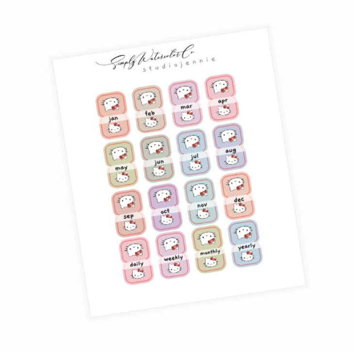 Hobonichi Tabs (Rounded Hobo Colors)