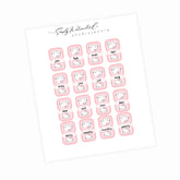 Hobonichi Tabs (Rounded Pink Kitty)