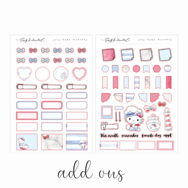 July (Nautical) | Hobo A5 Monthly