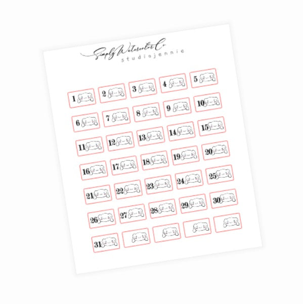 2023 Sticker Advent Leftovers Bundle