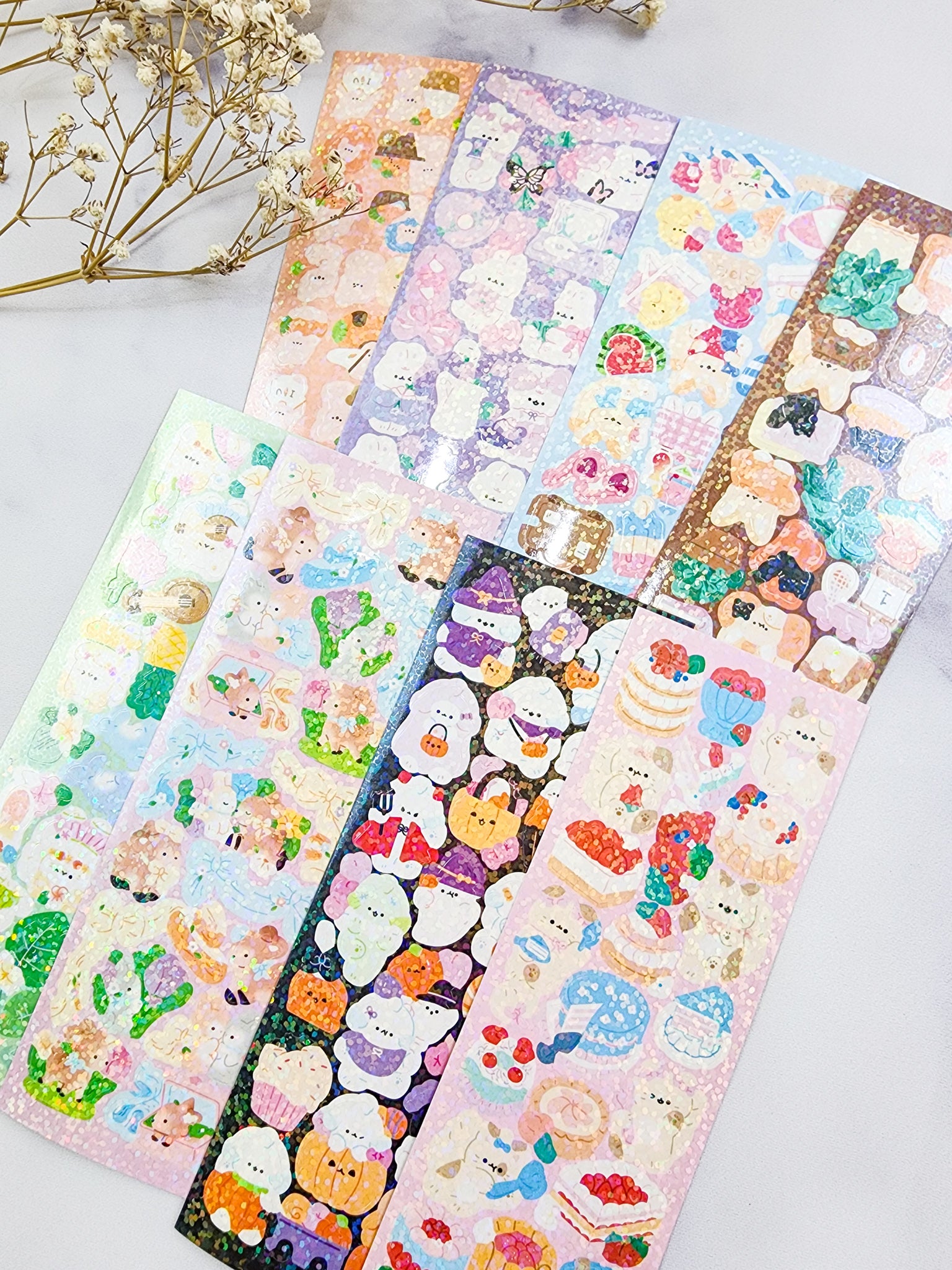 Cute Character Milk Cat Stickers