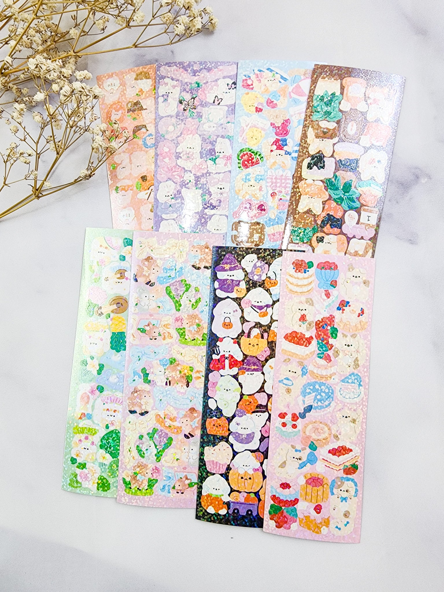 Cute Character Milk Cat Stickers