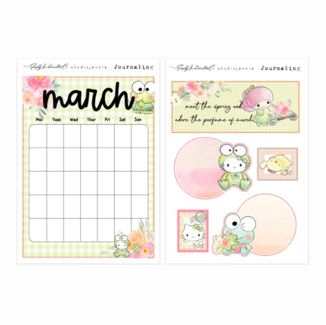 March | BUJO Cover Page
