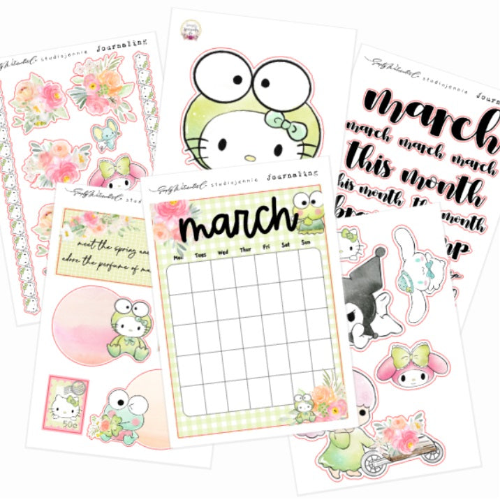 March | BUJO Monthly Kit