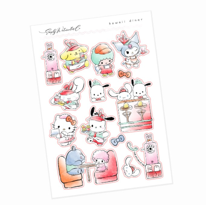Kawaii Diner Deco