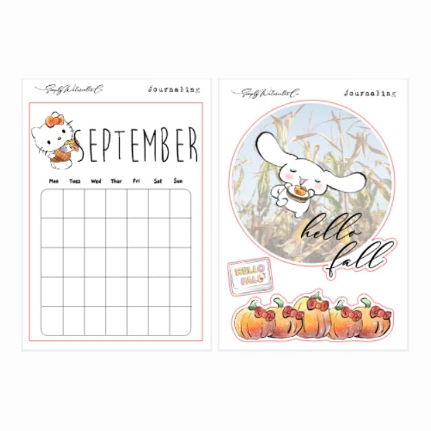 September (Fall) | BUJO Cover Page