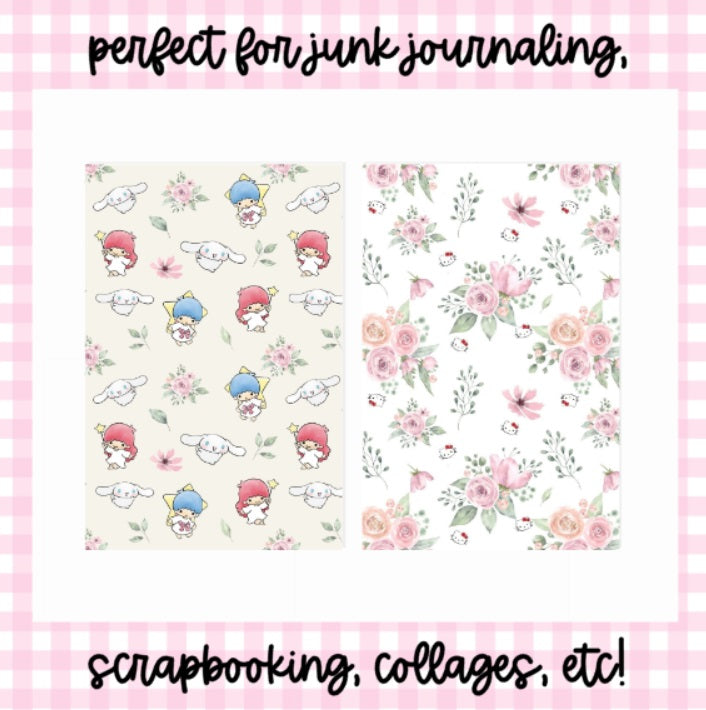 Hello Kawaii Floral | Scrapbook Papers