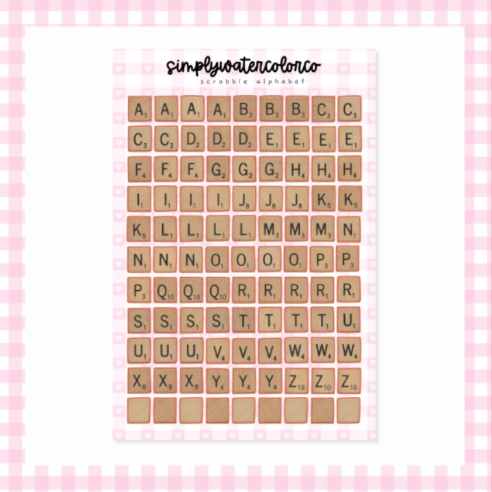 Scrabble Alphabet | Junk Deco
