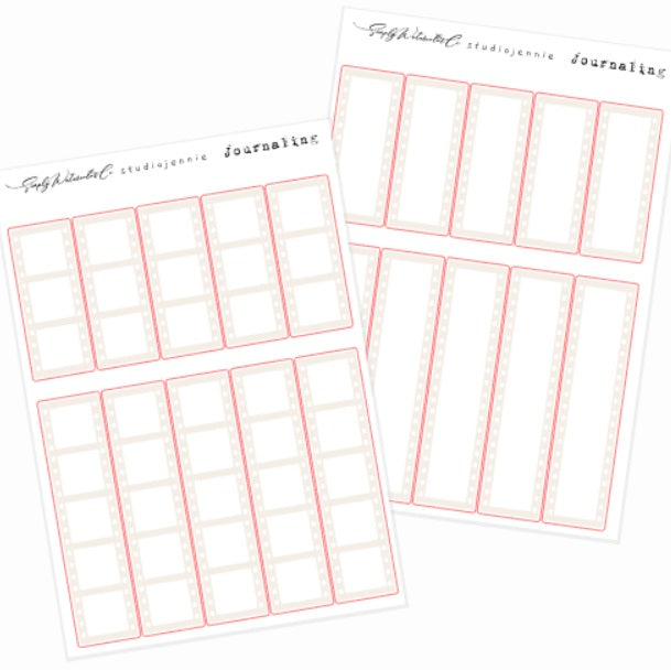 Film Strip Washi Swatch (Beige) | Bujo Basics