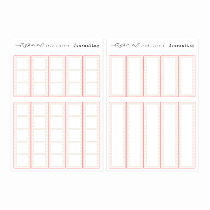 Film Strip Washi Swatch (Beige) | Bujo Basics