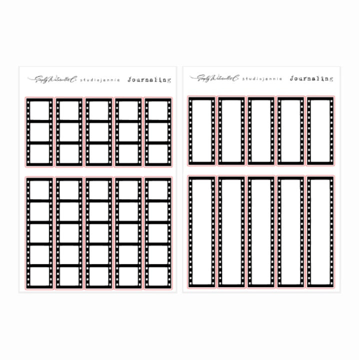 Film Strip Washi Swatch (Black) | Bujo Basics