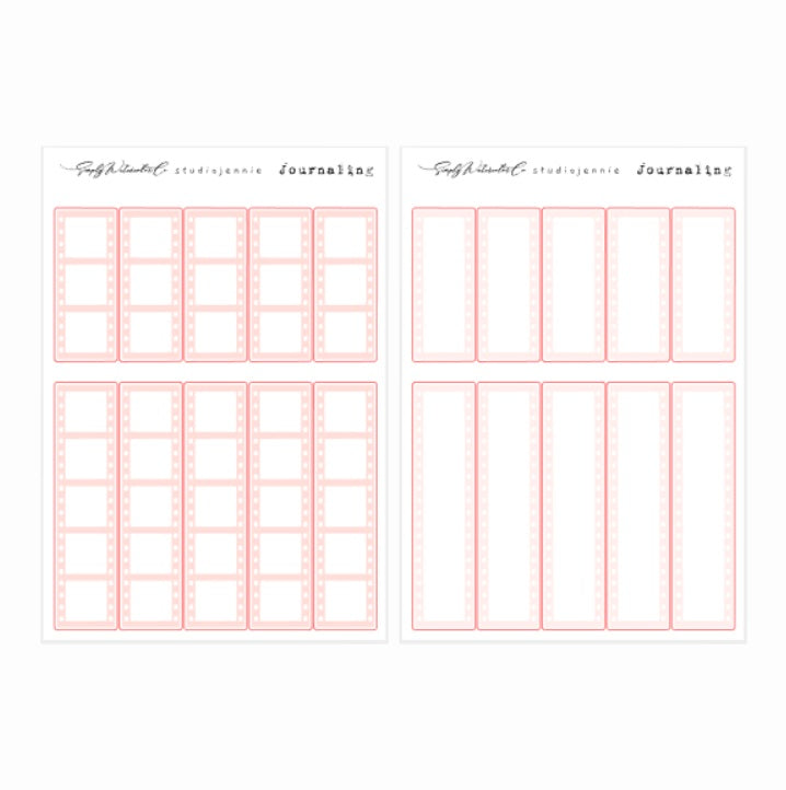 Film Strip Washi Swatch (Pink) | Bujo Basics
