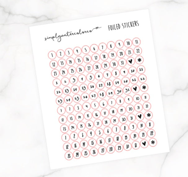 Date Dots (4 Weeks) V2