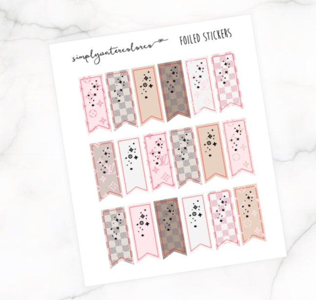 FOIL Luxe Sparkle Flags