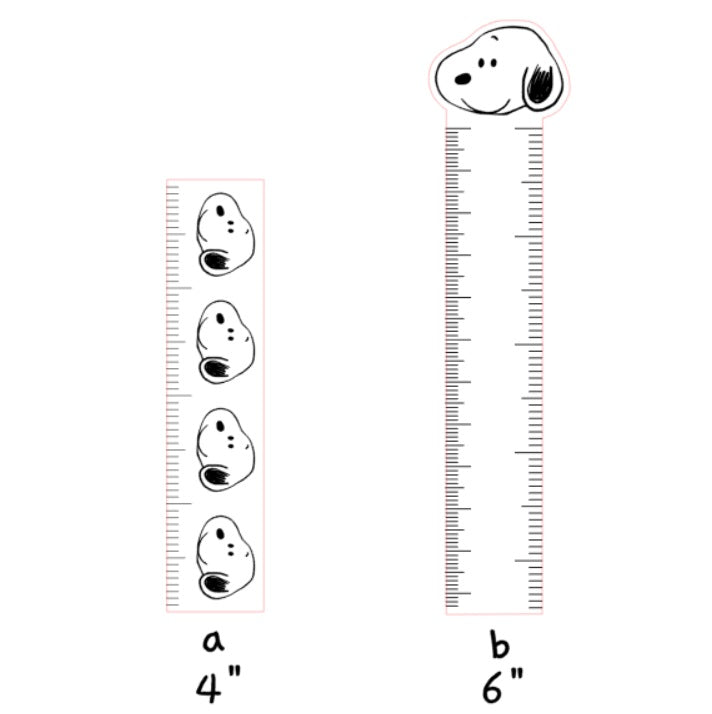 Acrylic Rulers (Dog)