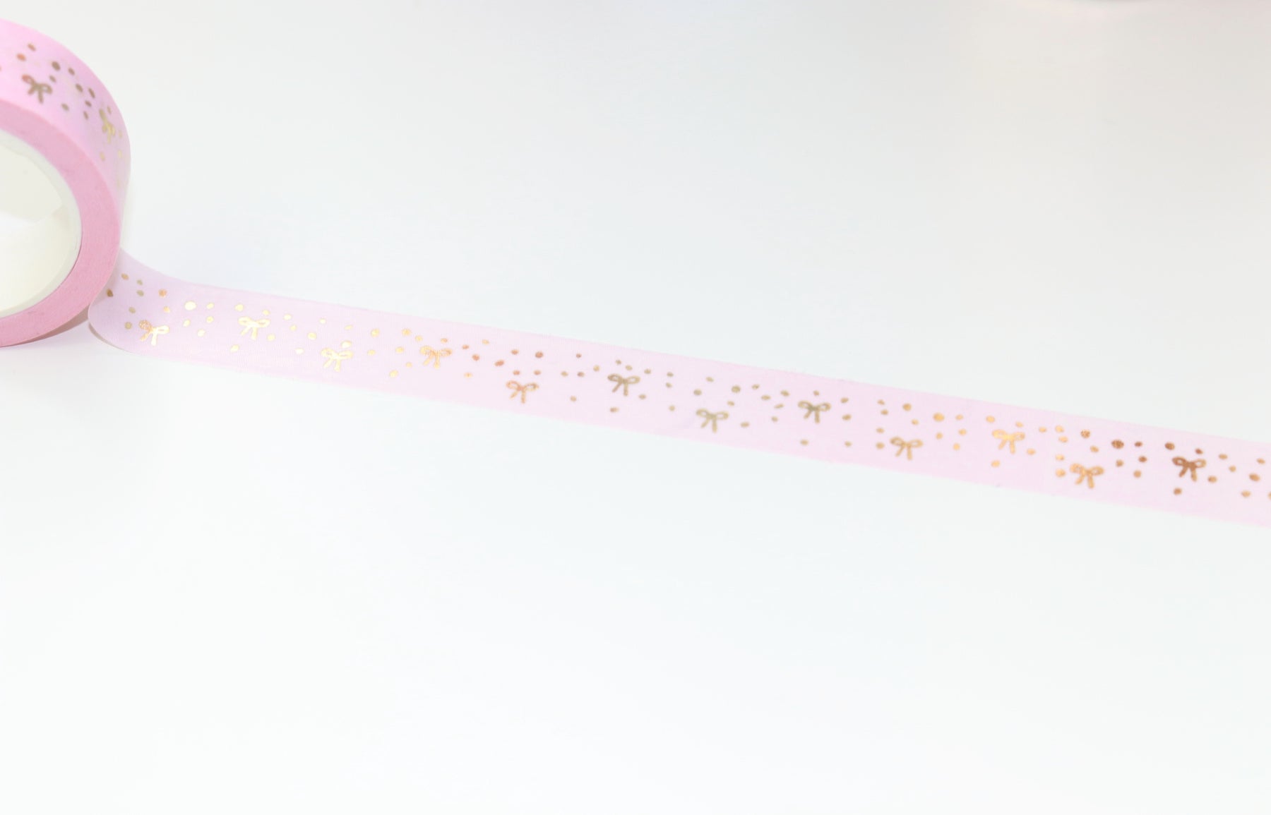 Pink Bow Confetti (Gold, RG, Holo) // 15mm Washi Tape