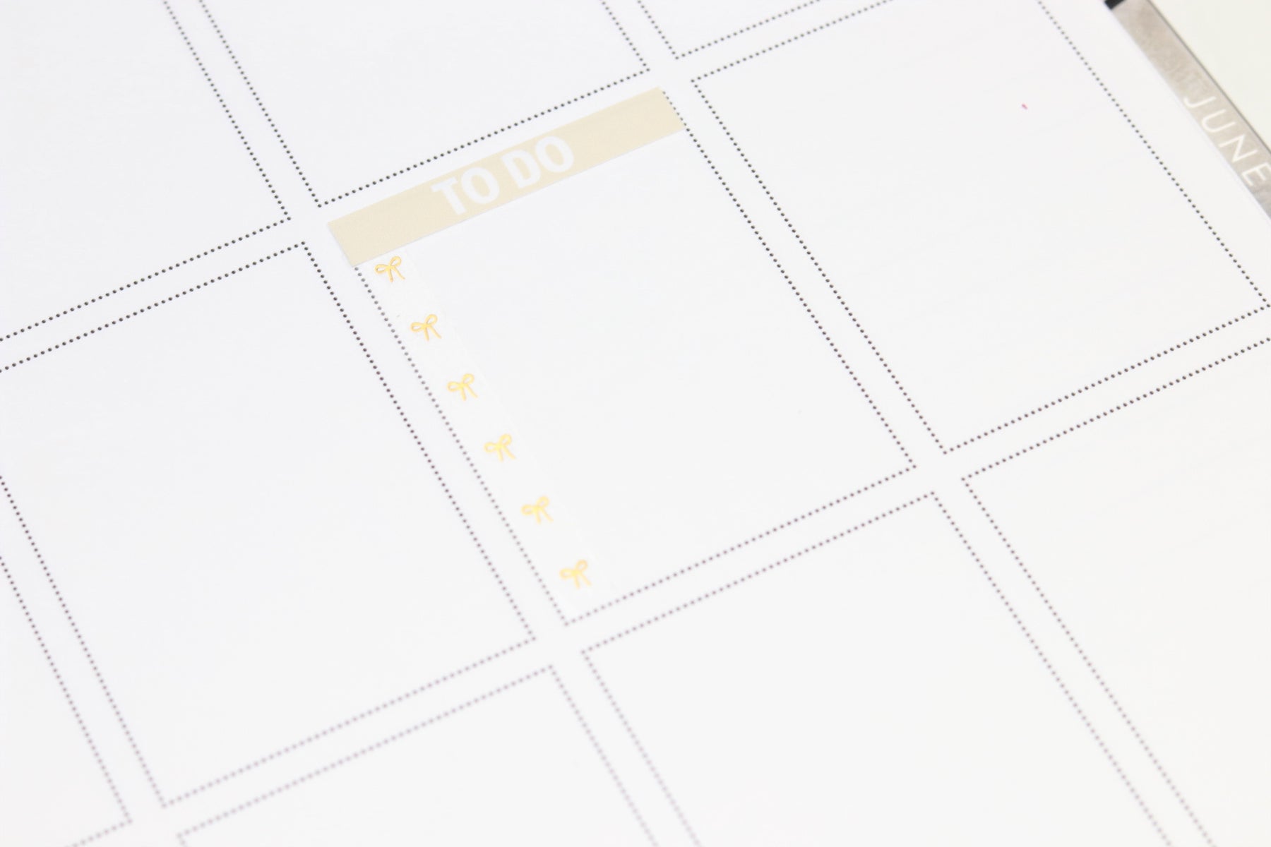 CLEAR Vertical Bows/Hearts 6mm Washi Tape