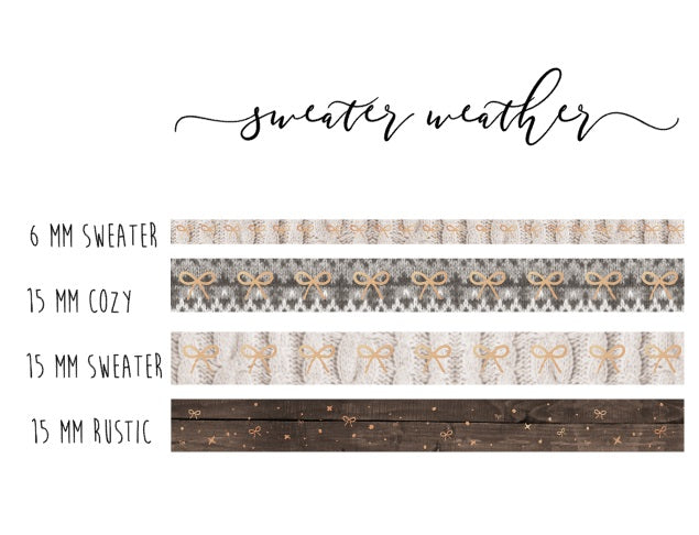Sweater Weather Collection // Rose Gold Foil