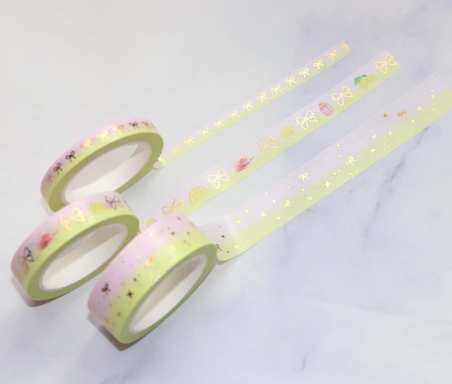 Pink Lemonade Washi // Gold Foil