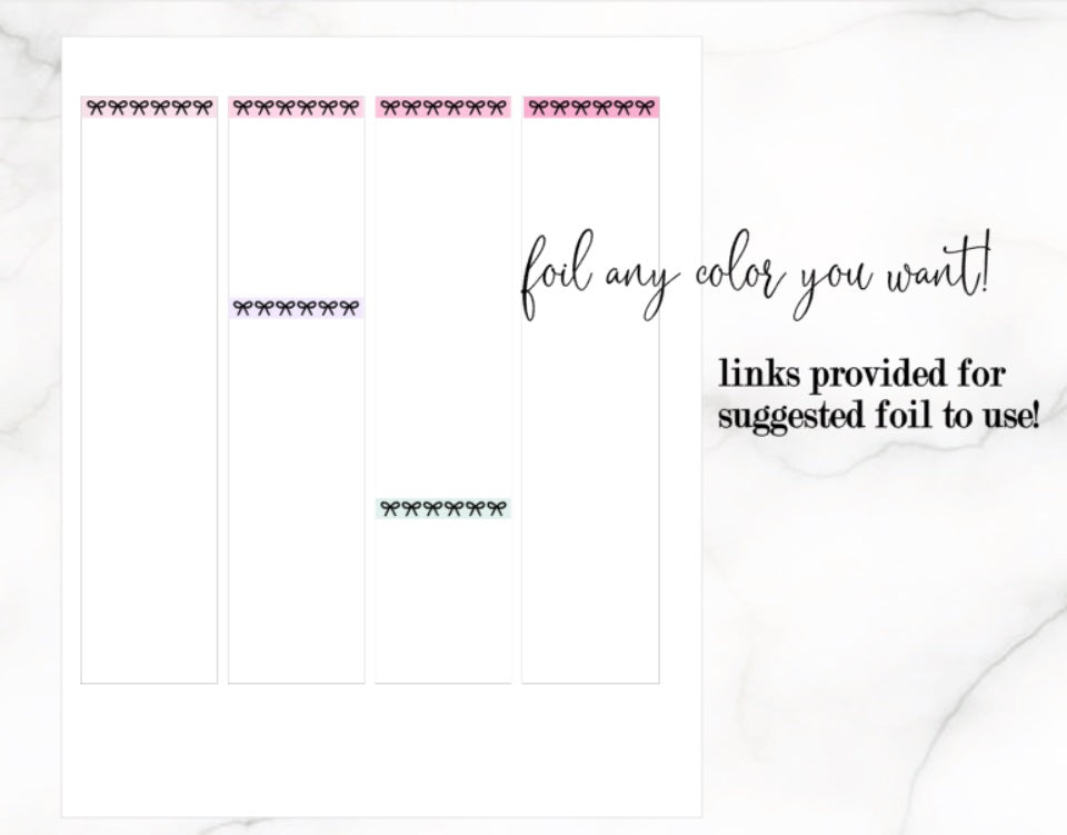 FOIL Simple & Sweet PRINTABLE + FREE Cut Lines