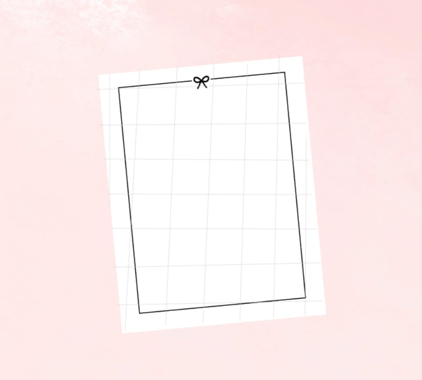 CLEAR Bow Stroke Washi Tape // FB Overlay 1.9in Perforated