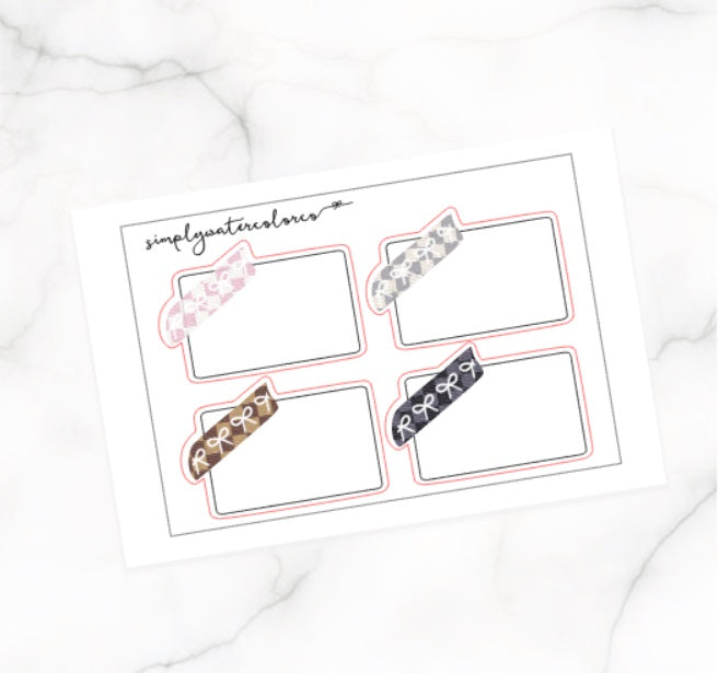 Luxe Bow Labels Neutral