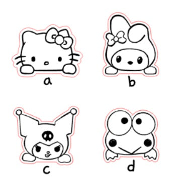 Acrylic Washi Cutters (Paws)