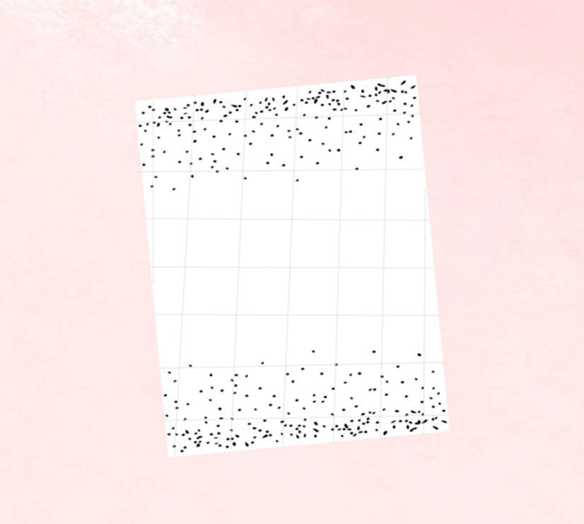 CLEAR Shimmer Washi Tape // FB Overlay 1.9in Perforated