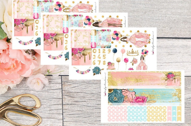 FOIL Birthday Monthly Spread (Gold Foil)