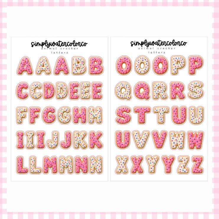 Animal Cracker Letters | Junk Deco