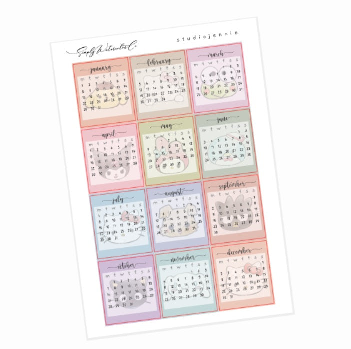 Hobonichi Calendar (Kawaii Hobo Colors)