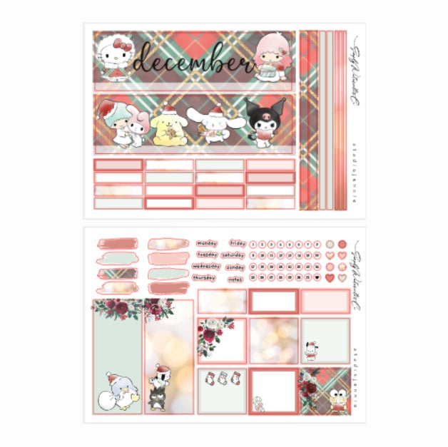 December (Merry) | A5 Monthly Kit