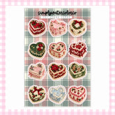 Christmas Heart Cakes | Junk Deco
