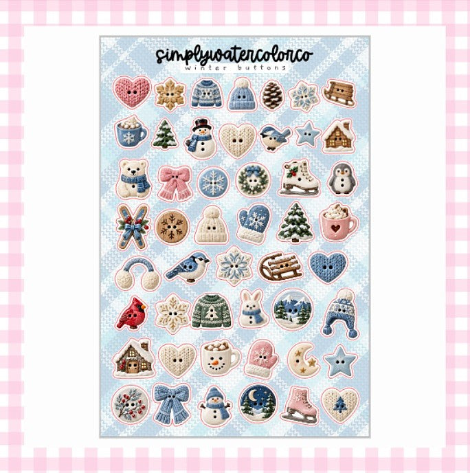 Winter Buttons | Junk Deco