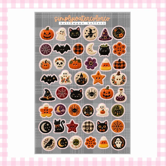 Halloween Buttons | Junk Deco
