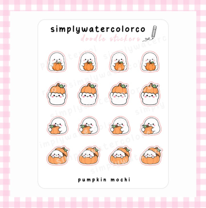 Pumpkin Mochi | Doodles