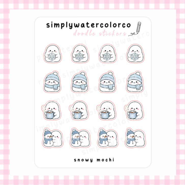 Snowy Mochi | Doodles