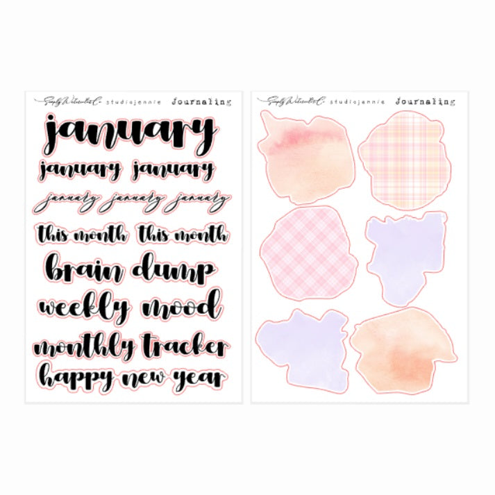 January | BUJO Monthly Kit