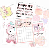 January | BUJO Monthly Kit