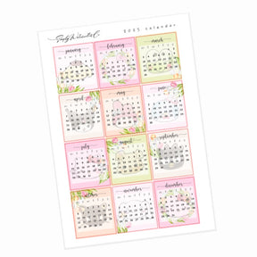 Kawaii Tulip | Hobo 2025 Calendar