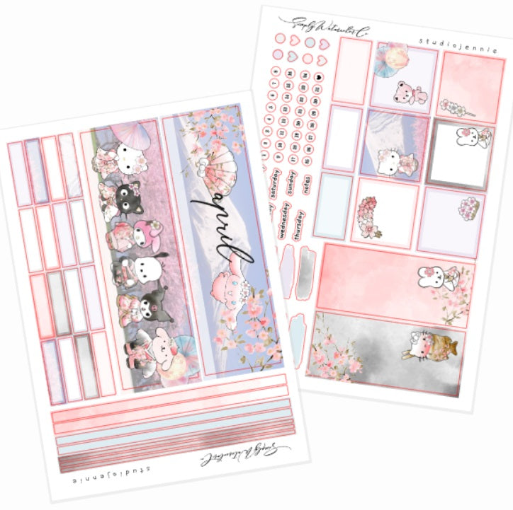 April (Sakura) | A5 Monthly Kit