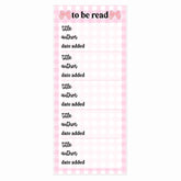 TBR (Pink Gingham) | Skinny Notepad