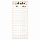 Reading List (Brown Gingham) | Skinny Notepad