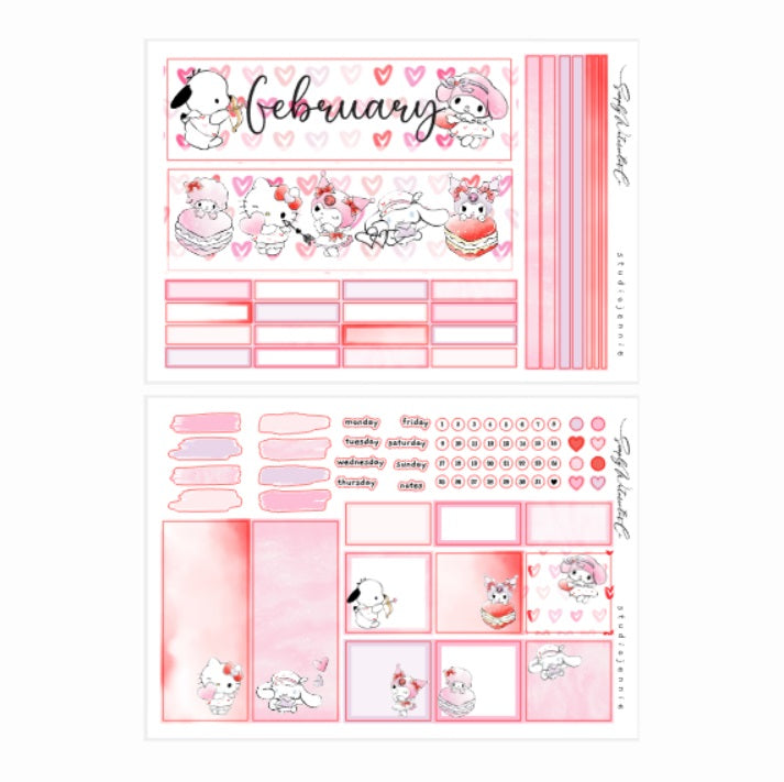 February (Cupid) | A5 Monthly Kit