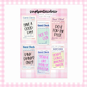 Guest Check Uplifting | Junk Deco