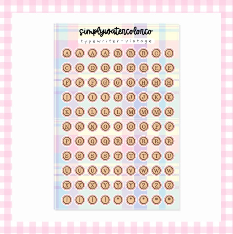 Typewriter- Vintage Alphabet | Junk Deco