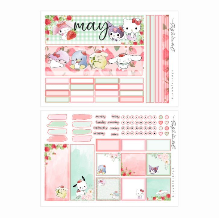 May (Strawberry Love) | A5 Monthly Kit