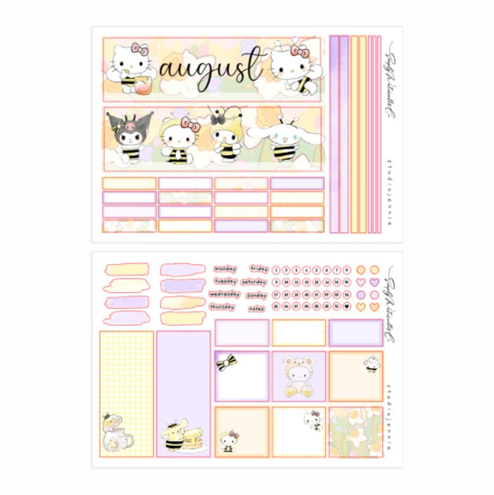 August (Hello Honey) | A5 Monthly Kit