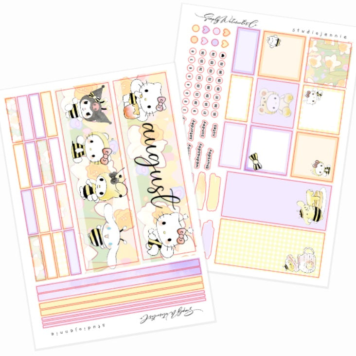 August (Hello Honey) | A5 Monthly Kit