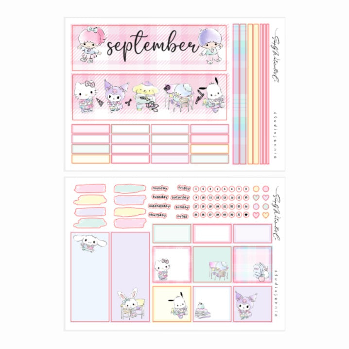 September (Kawaii 101) | A5 Monthly Kit